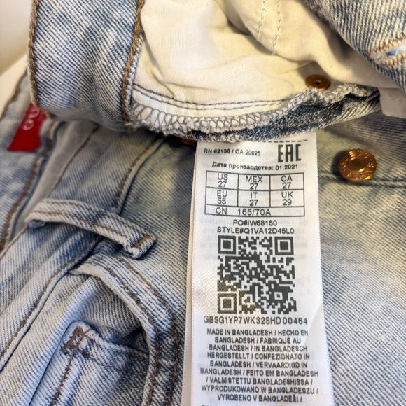 Guess High Waist Button Fly Stretch Ankle Skinny Jeans Light Wash Blue Womens 27 - Picture 4 of 7